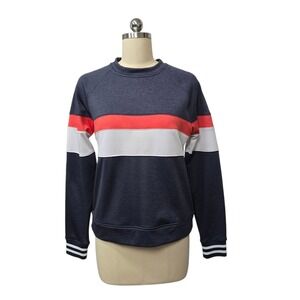 Cotopaxi Colorblock Pullover‎ Sweatshirt Women's Size Small Navy Coral White